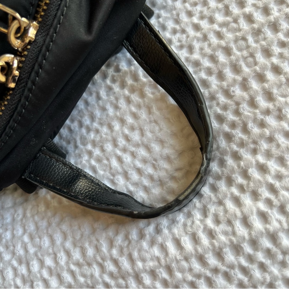 GUC Kate Spade Large Dawn Backpack | Black Nylon w/ Gold Hardware | Light Wear - Picture 7 of 11